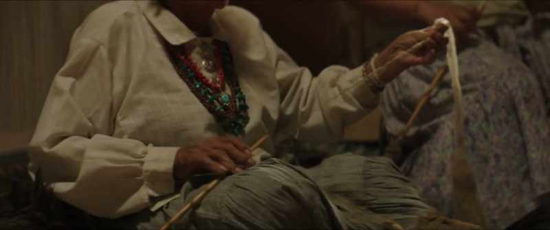 [in Navajo] Spin the wool. It will connect nicely