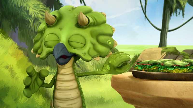 (IN POSH ACCENT) Perhaps you'd like an itty-bitty sandwich instead?