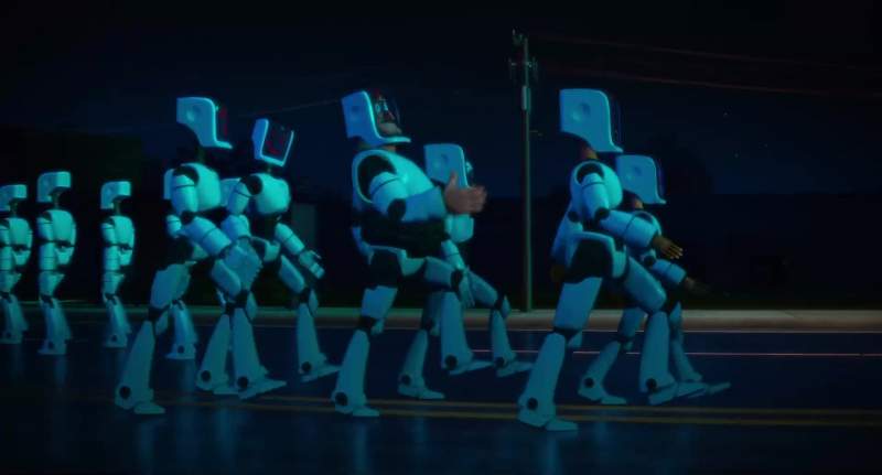 In robotic voice Bleep blorp bleep blorp I am a robot