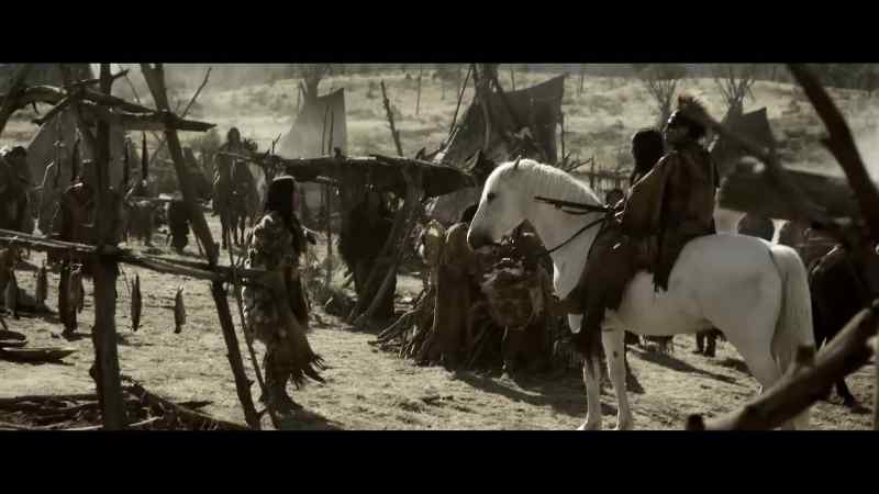 [in Shoshone] Your face is painted for war