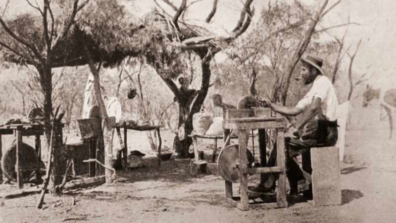 In the 1890s there was an opal rush here