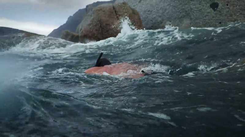 In the beginning, it's a hard thing to get in the water