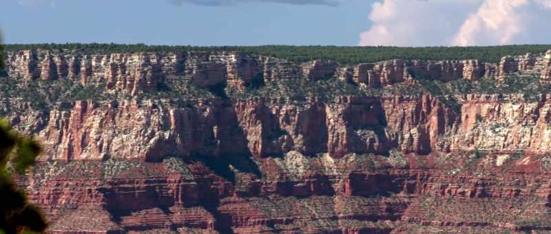 in the canyon they are flat and relative to one another