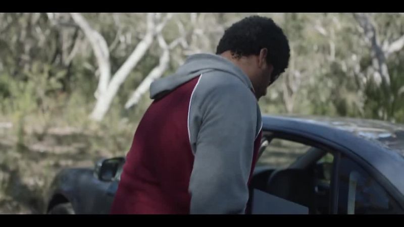 In the car, Bobby