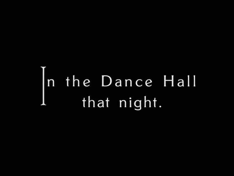 In the Dance Hall that night