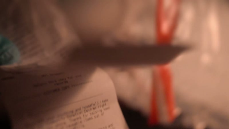 In the house, they discover some receipts