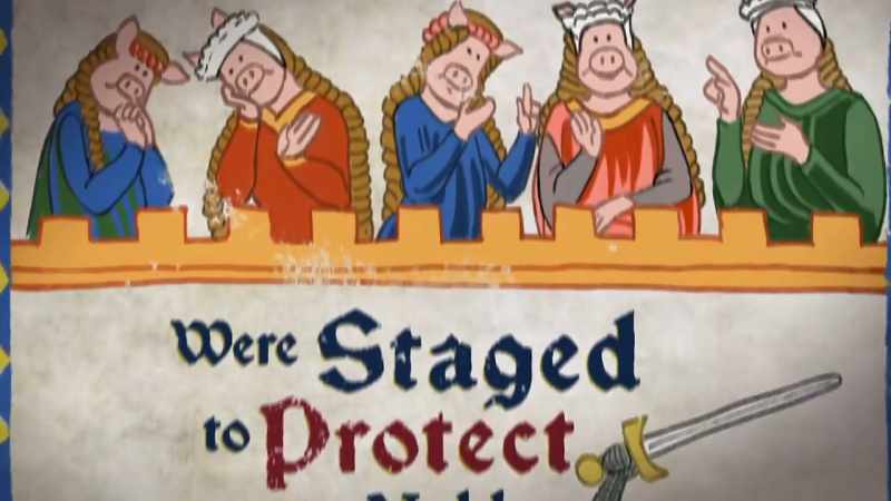 In the Middle Ages, they staged tournaments