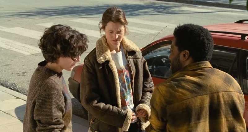 In the mountains. There're cops involved. - Is that why your hands are cuffed?