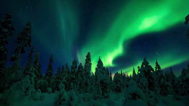 In the north, the continent extends beyond the Arctic Circle