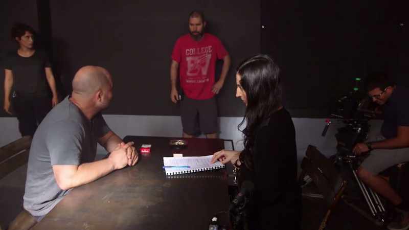 In the script we have to speak in Arabic between ourselves