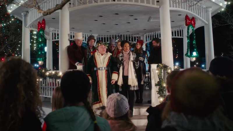In the story, Dickens has the ghost