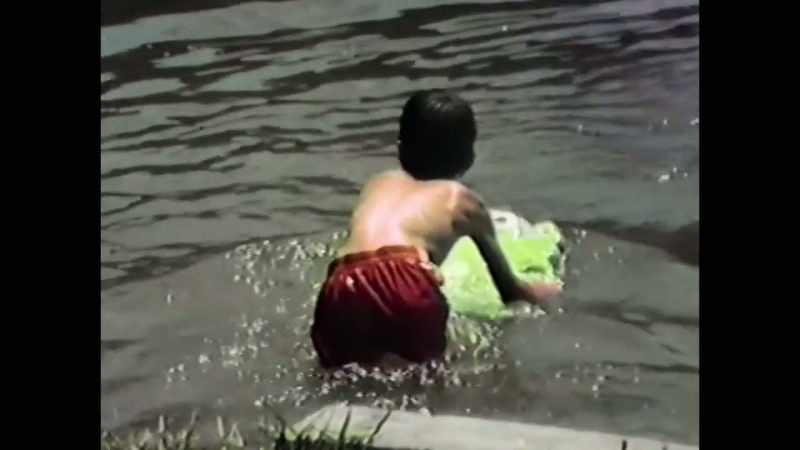 In the summertime, she had this big beautiful lake