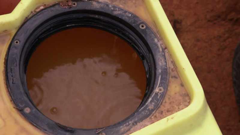 In the water tank, Kelly's discovered more than she bargained for