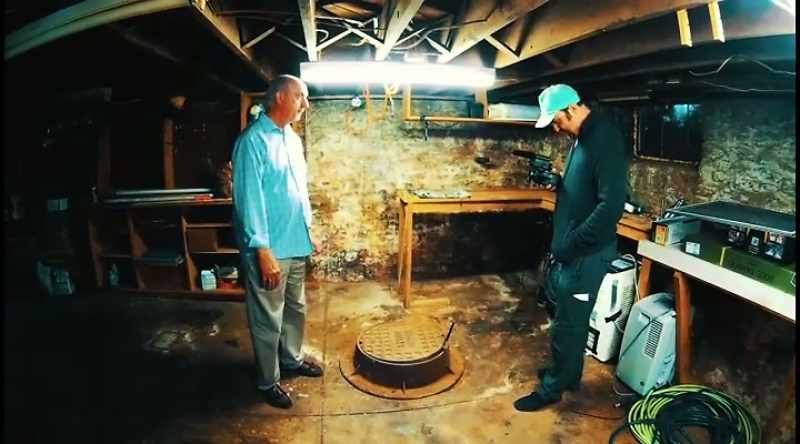 In this, right here in this basement