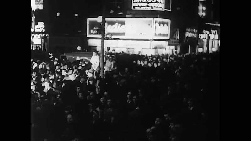 In Times Square, the celebration went on through the night