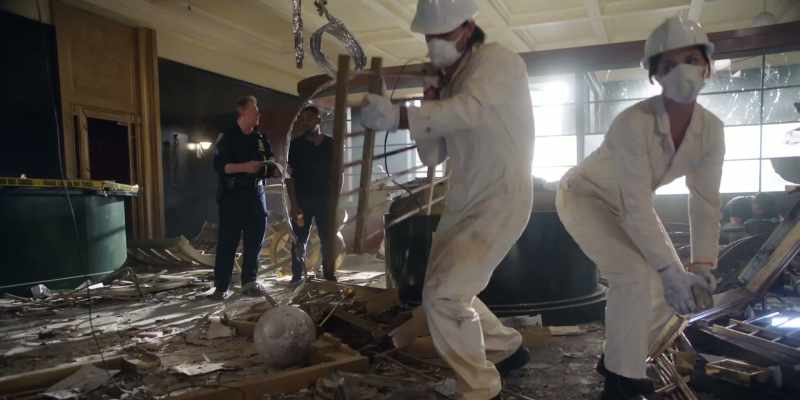 in with the cleanup crew