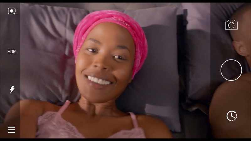 [in Xhosa] ♪ Just hold me, hold me ♪