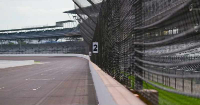 Indianapolis' turn one at top speed is the A spot