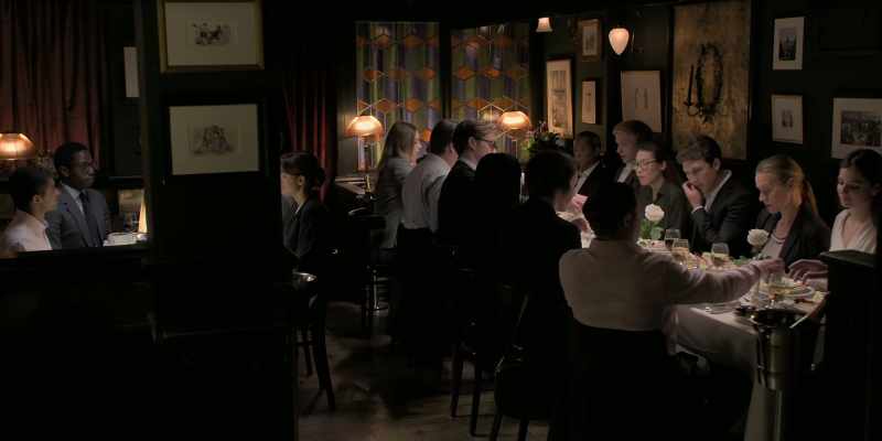 (INDISTINCT CHATTER) -(DISHES CLATTERING)