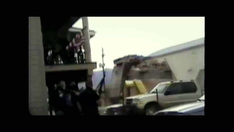 [indistinct radio chatter] - [crash]