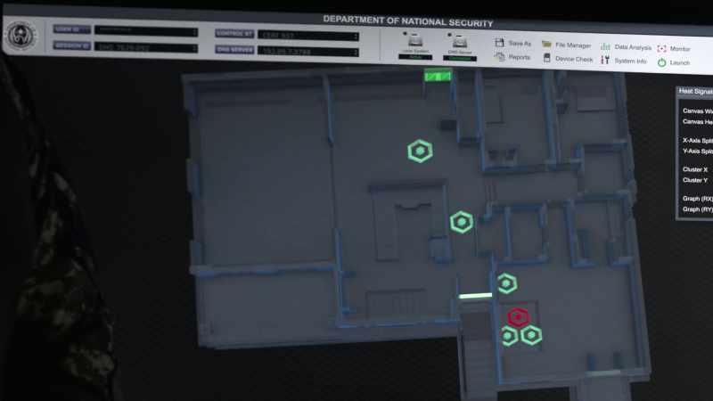 Infrared shows four on the third floor