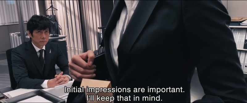 Initial impressions are important. I'll keep that in mind