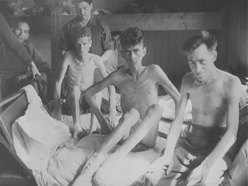 Inside Belsen, the same story: starvation and sickness