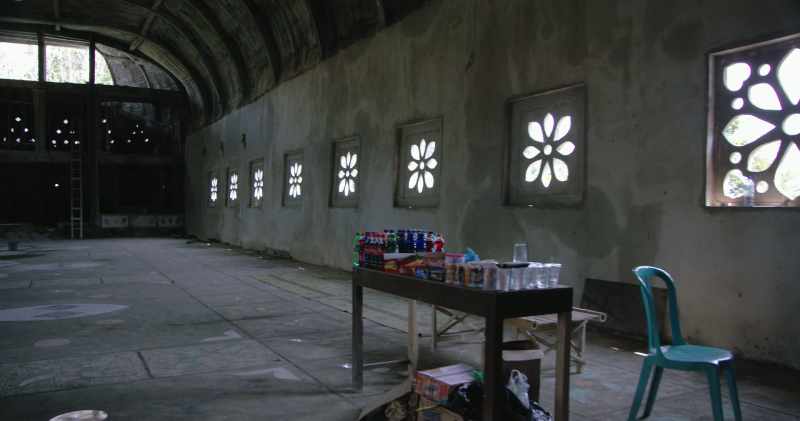 Inside, we found nobody