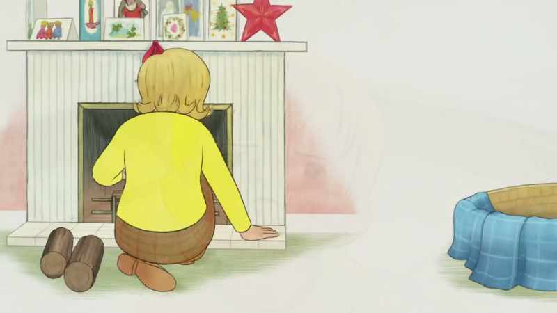 Inside the house, everyone was sad because Mog had not come down