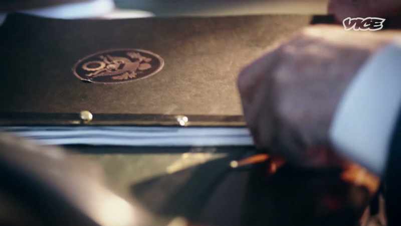 Inside, there'd be a black book