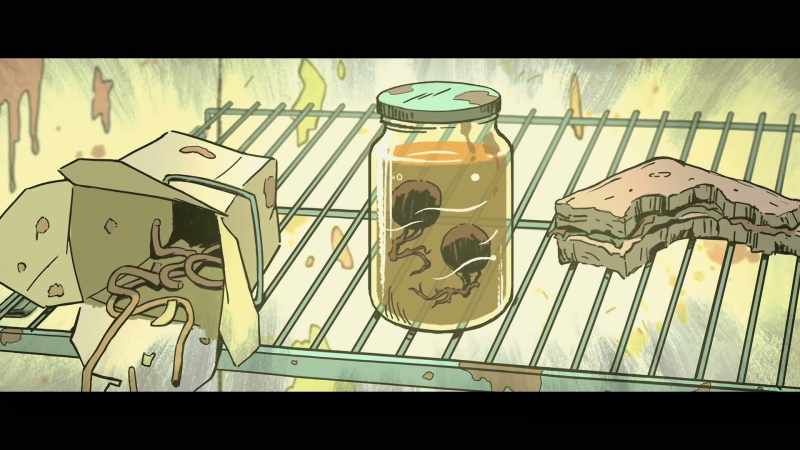 Inside was this mason jar