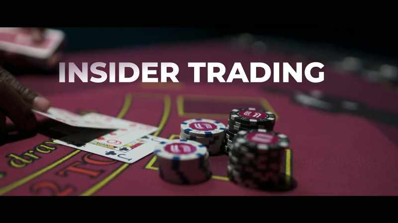Insider trading can be explained through a game of blackjack