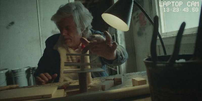 Instead, he’s building her…this