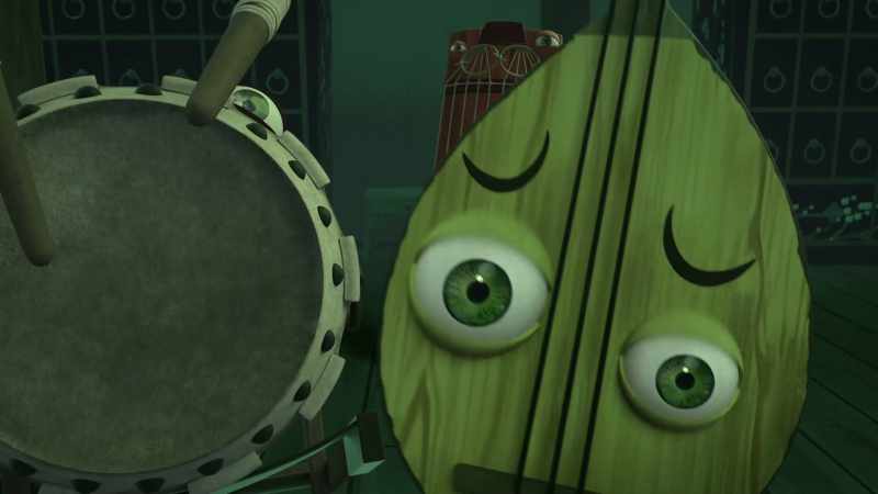 [instruments playing menacingly]
