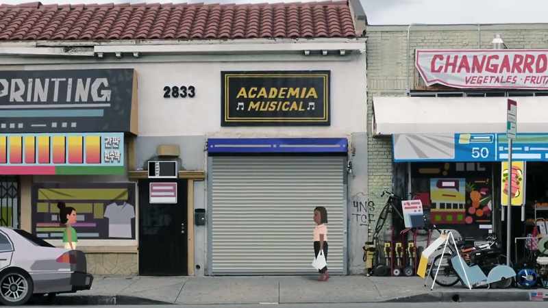[instruments playing] - [students chattering]