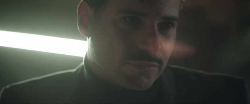 [intense music] [lights buzzing]