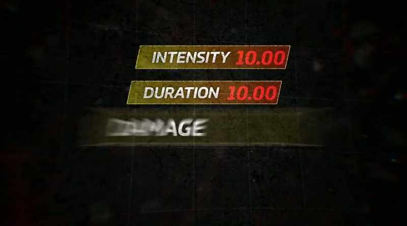Intensity, duration, and damage