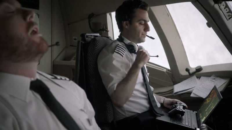 [INTERCOM BLEEPS] Hey, everyone, this is your captain speaking