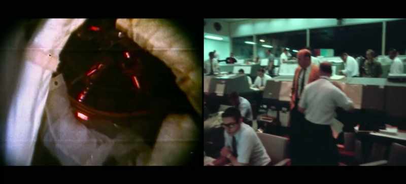 Interior view of the command module