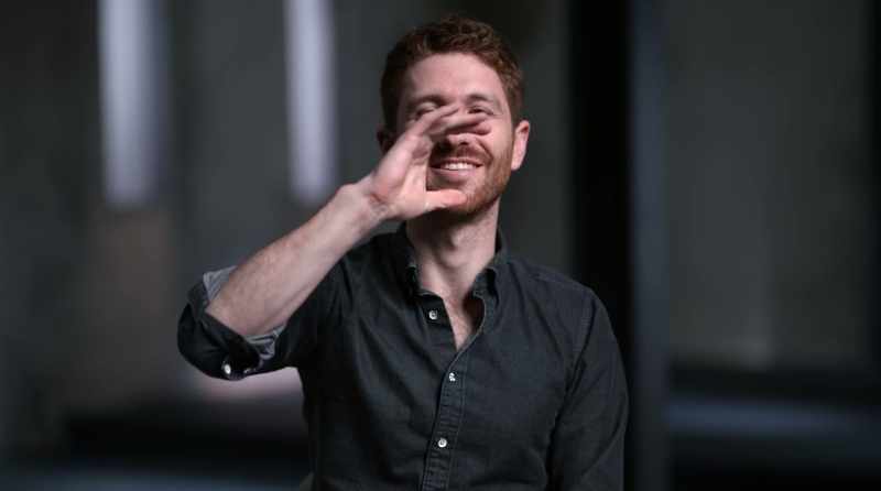 [interviewer] Do that again. -Exactly. Yeah. [blows]