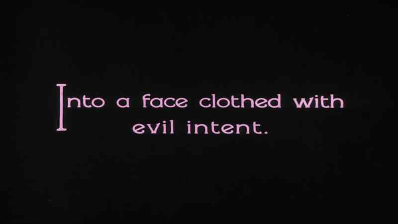 Into a face clothed with evil intent