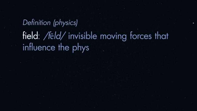 Invisible moving forces that influence the physical world