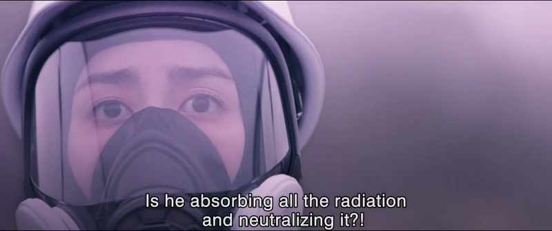 Is he absorbing all the radiation and neutralizing it?