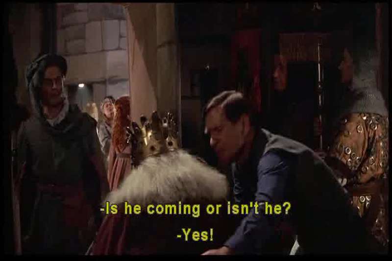 Is he coming or isn't he Yes