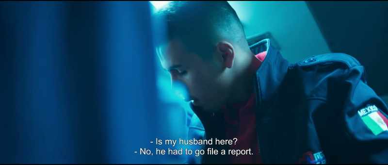 Is my husband here? - No, he had to go file a report
