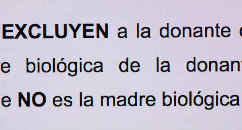 IS NOT THE BIOLOGICAL MOTHER