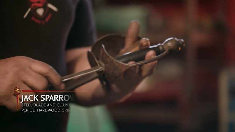 is the screen-used Johnny Depp's Jack Sparrow sword