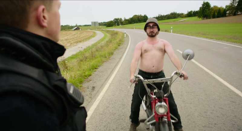Isn't that dangerous all topless like that?