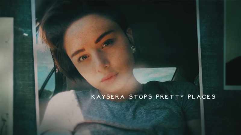 It was 18-year-old Kaysera Stops Pretty Places