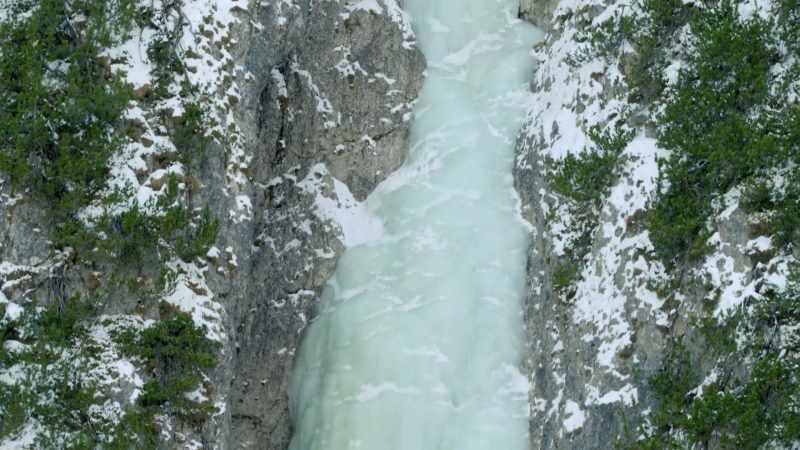 It is a 100-meter high wall of sheer ice